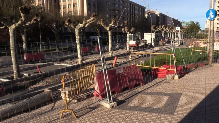  Las obras del carril bici de la calle Vitoria afrontan su último tramo